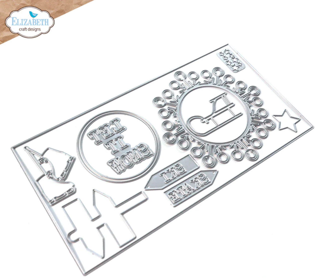 Elizabeth Craft Designs Juego de troqueles Let It Snow