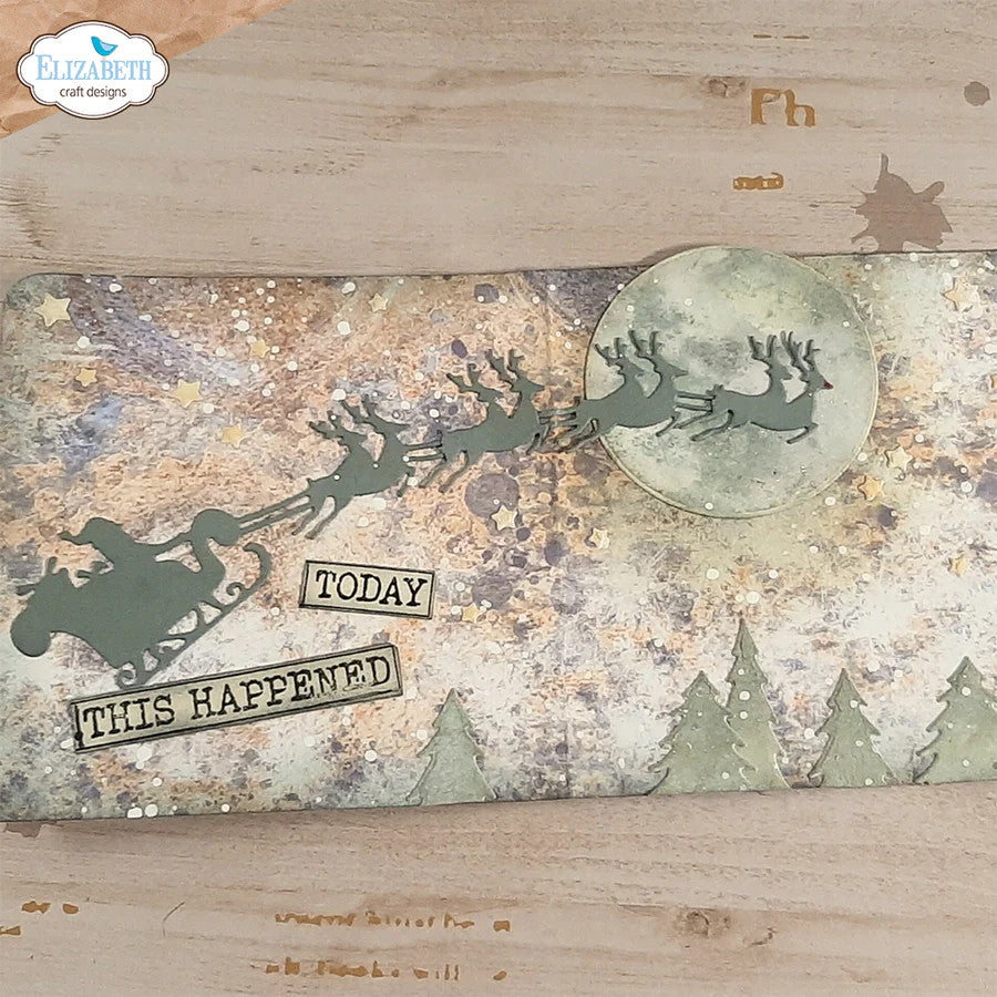 Elizabeth Craft Designs Oh Juego de troqueles para árbol de Navidad