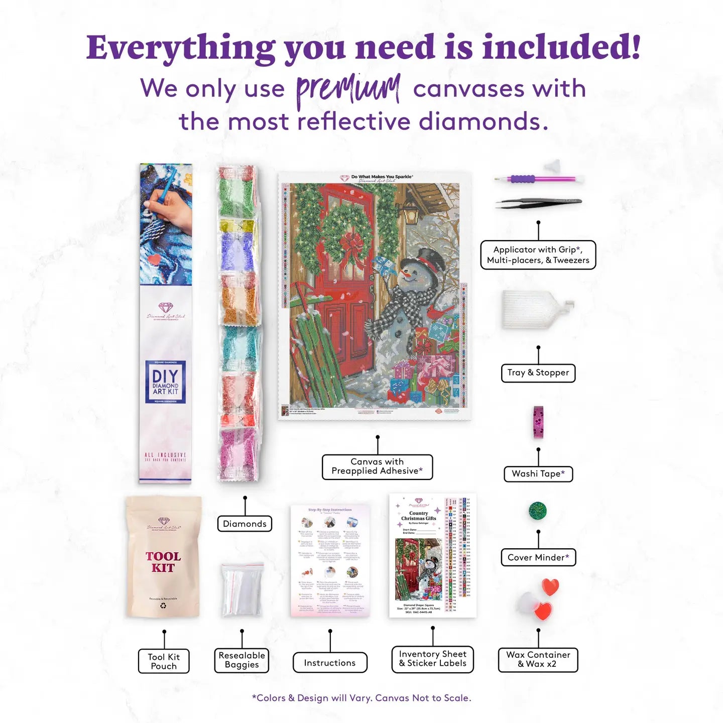 Diamond Art Club SQUARES Country Christmas Gifts