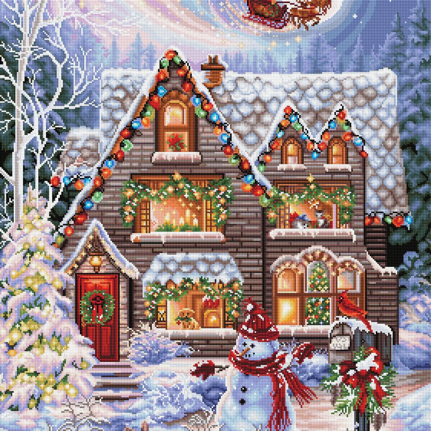 Diamond Art Club SQUARES Santa’s Sleigh Ride