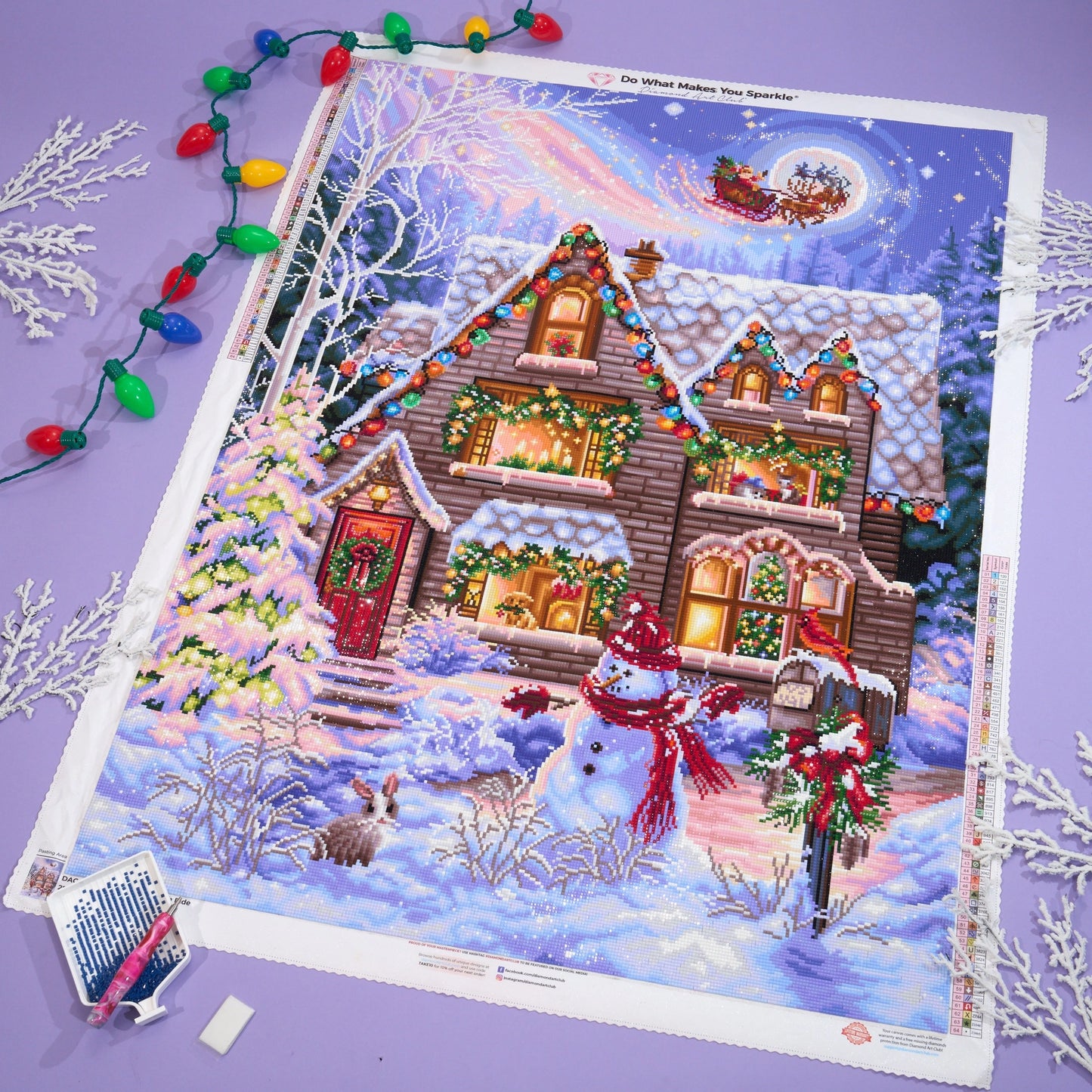 Diamond Art Club SQUARES Santa’s Sleigh Ride