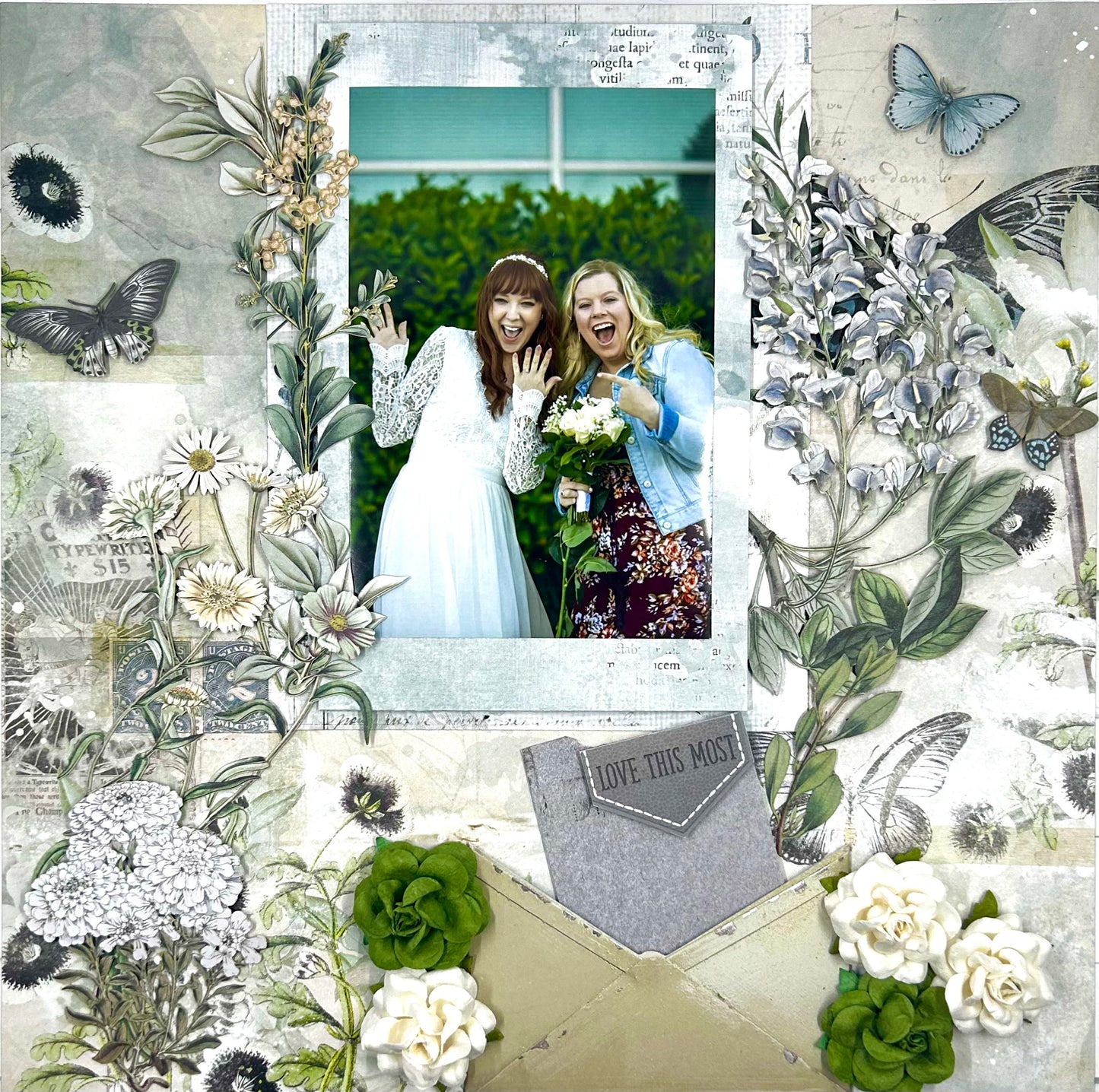 A Moonlit Garden 2-Page Layout