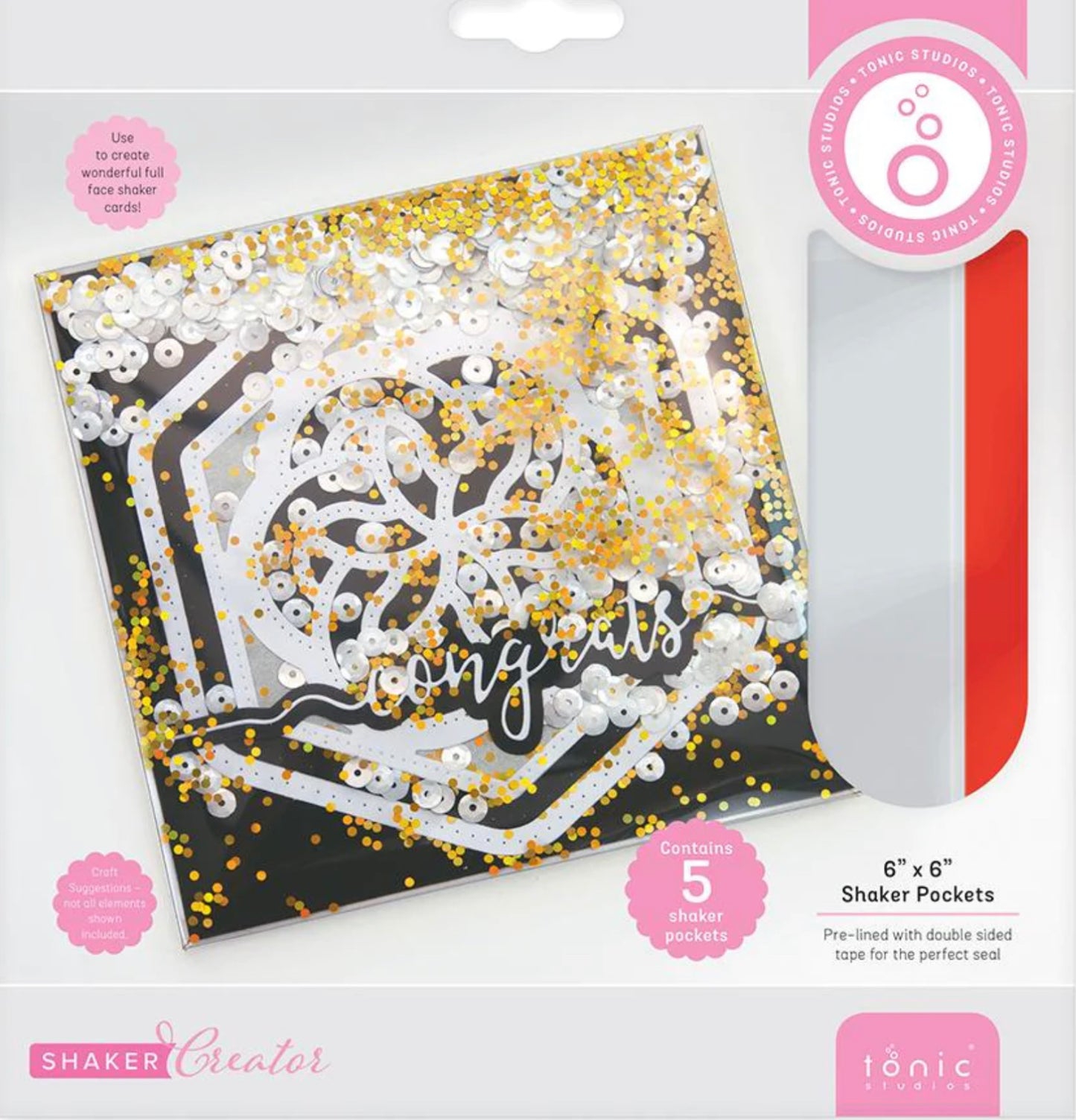 Tonic Shaker Pockets 6” x 6”