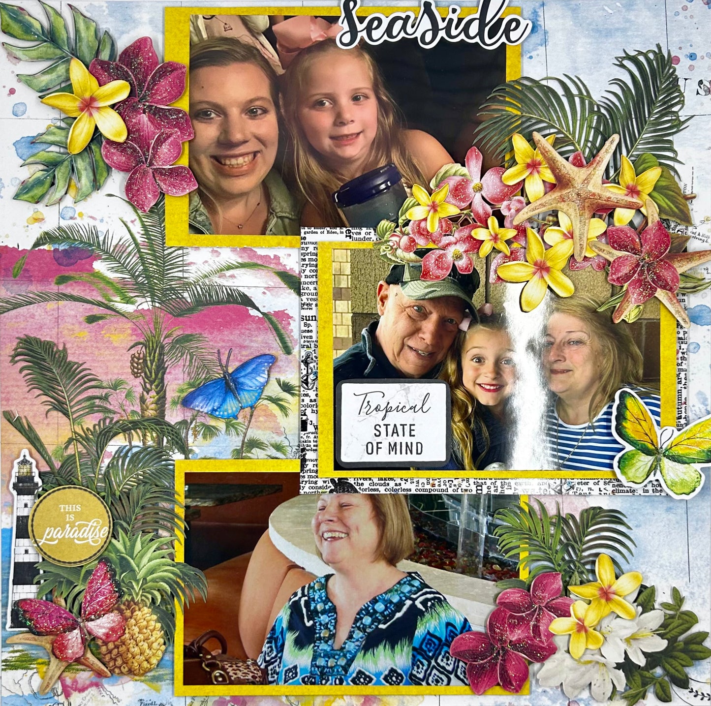 Seaside Paradise 2-Page Layout