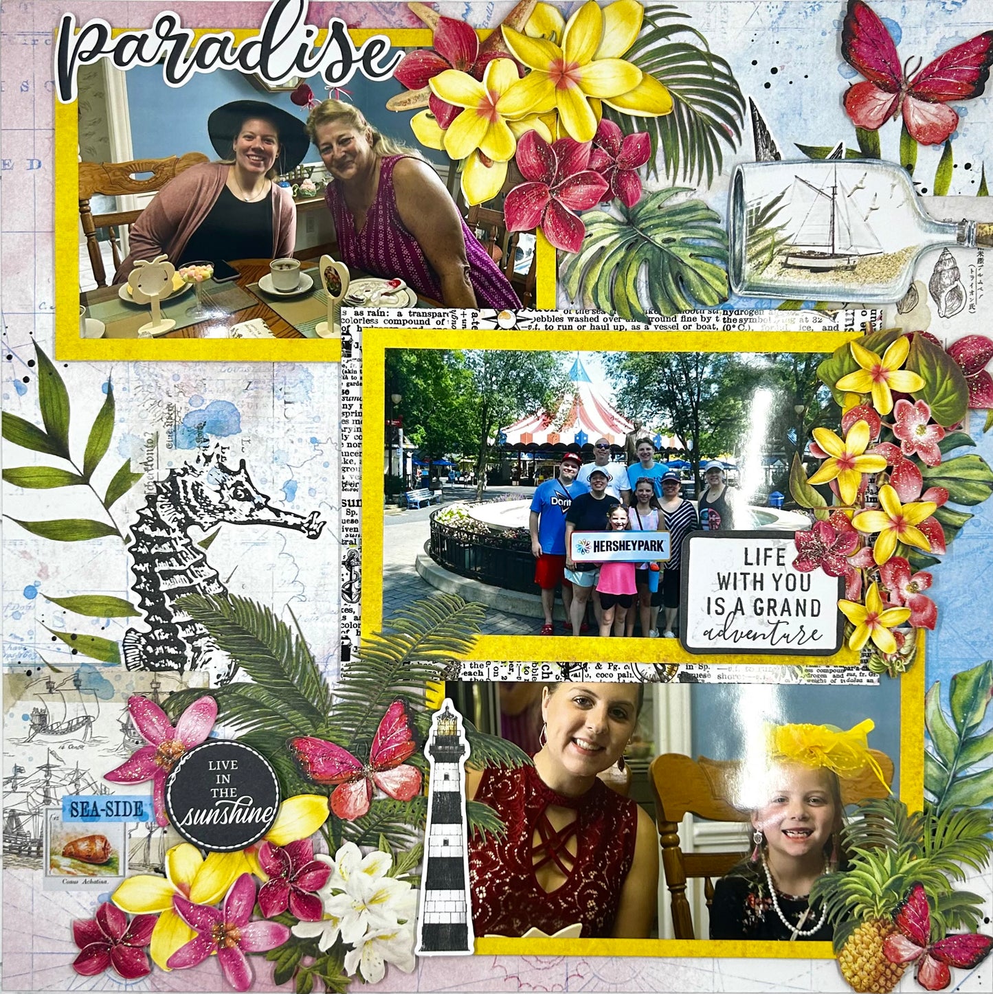 Seaside Paradise 2-Page Layout