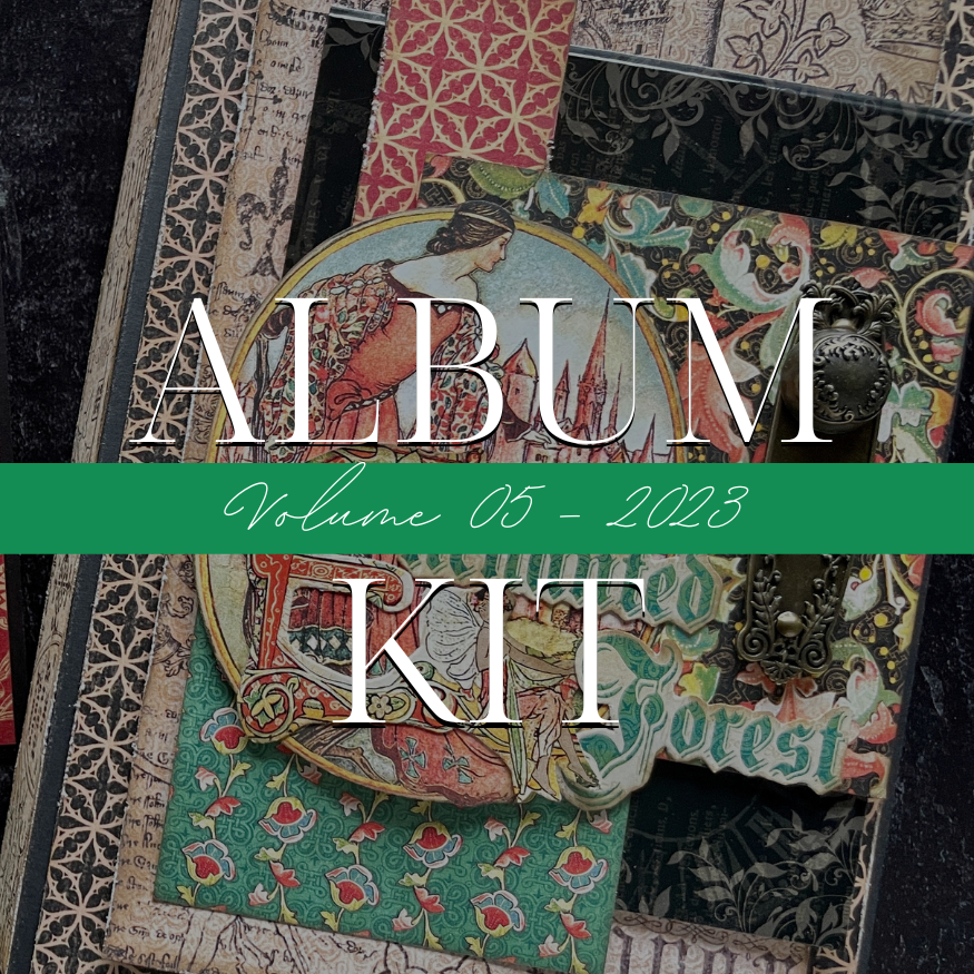 Graphic 45 Kit mensual del álbum en folio interactivo Enchanted Forest 2023 Vol 5