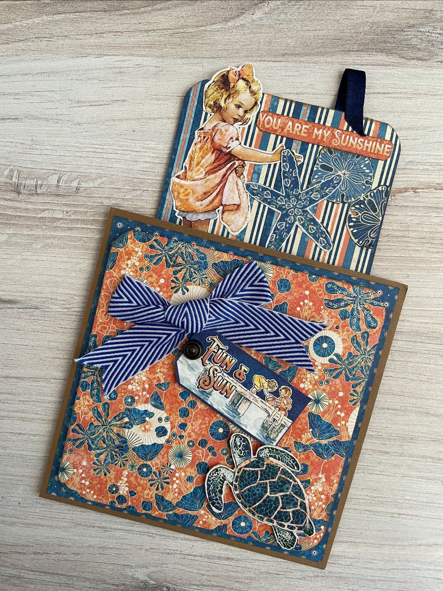 Graphic 45 Sun Kissed DCE Flip-Flop Card Set Monthly Kit 2023 Vol 7