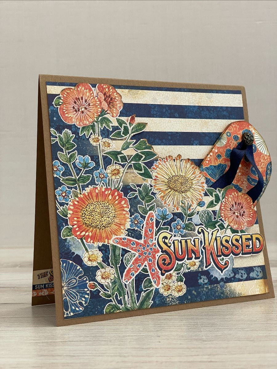 Graphic 45 Sun Kissed DCE Flip-Flop Card Set Monthly Kit 2023 Vol 7