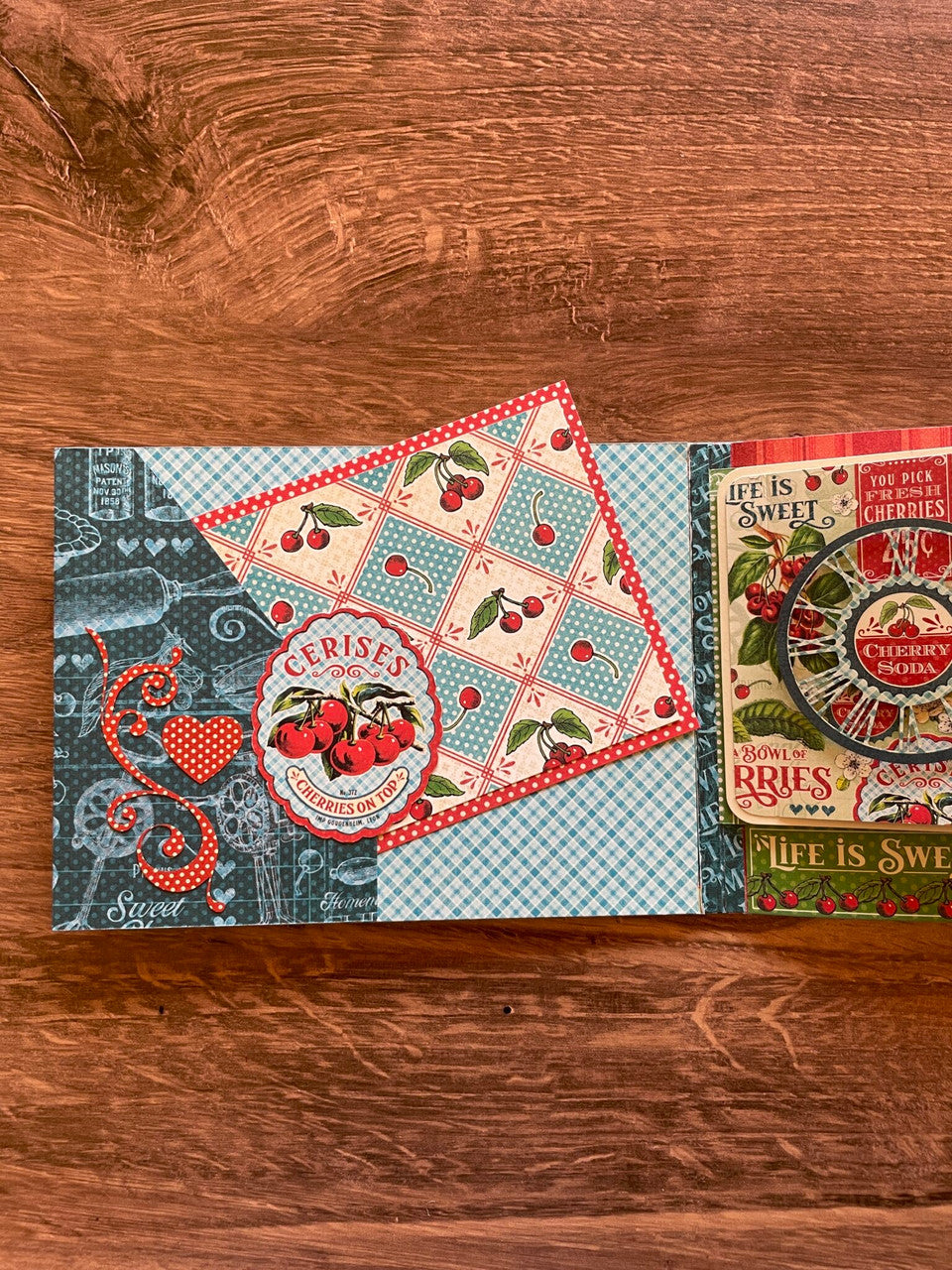 Graphic 45 Life’s a Bowl of Cherries DIY Recipe Album Monthly Album Kit 2023 Vol 4