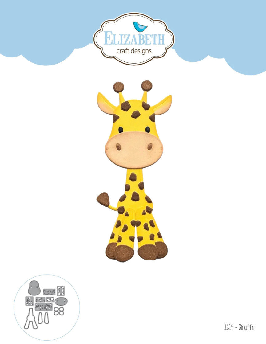 Elizabeth Craft Metalen Die Giraffe