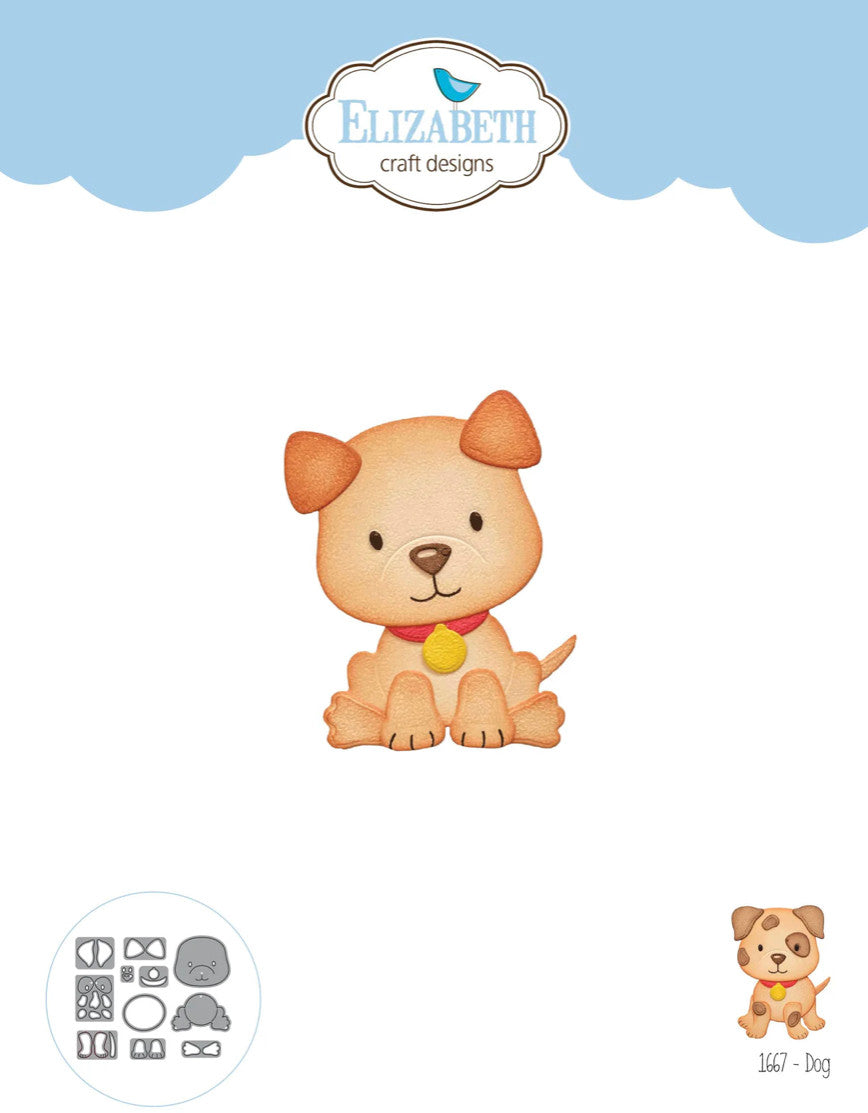 Troquel de metal Elizabeth Craft Perro