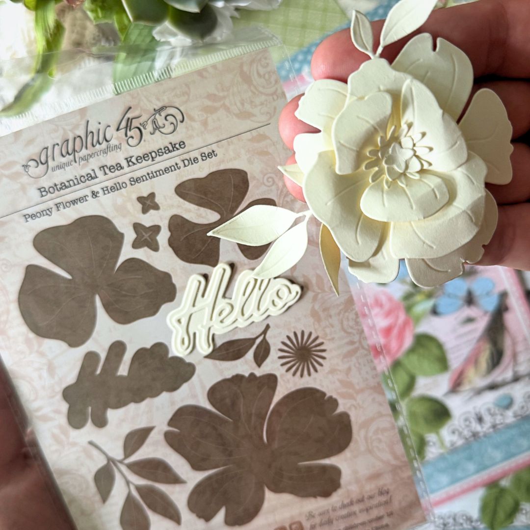 Graphic 45 Botanical Tea - Keepsake Kit (with Exclusive Metal Die Set)