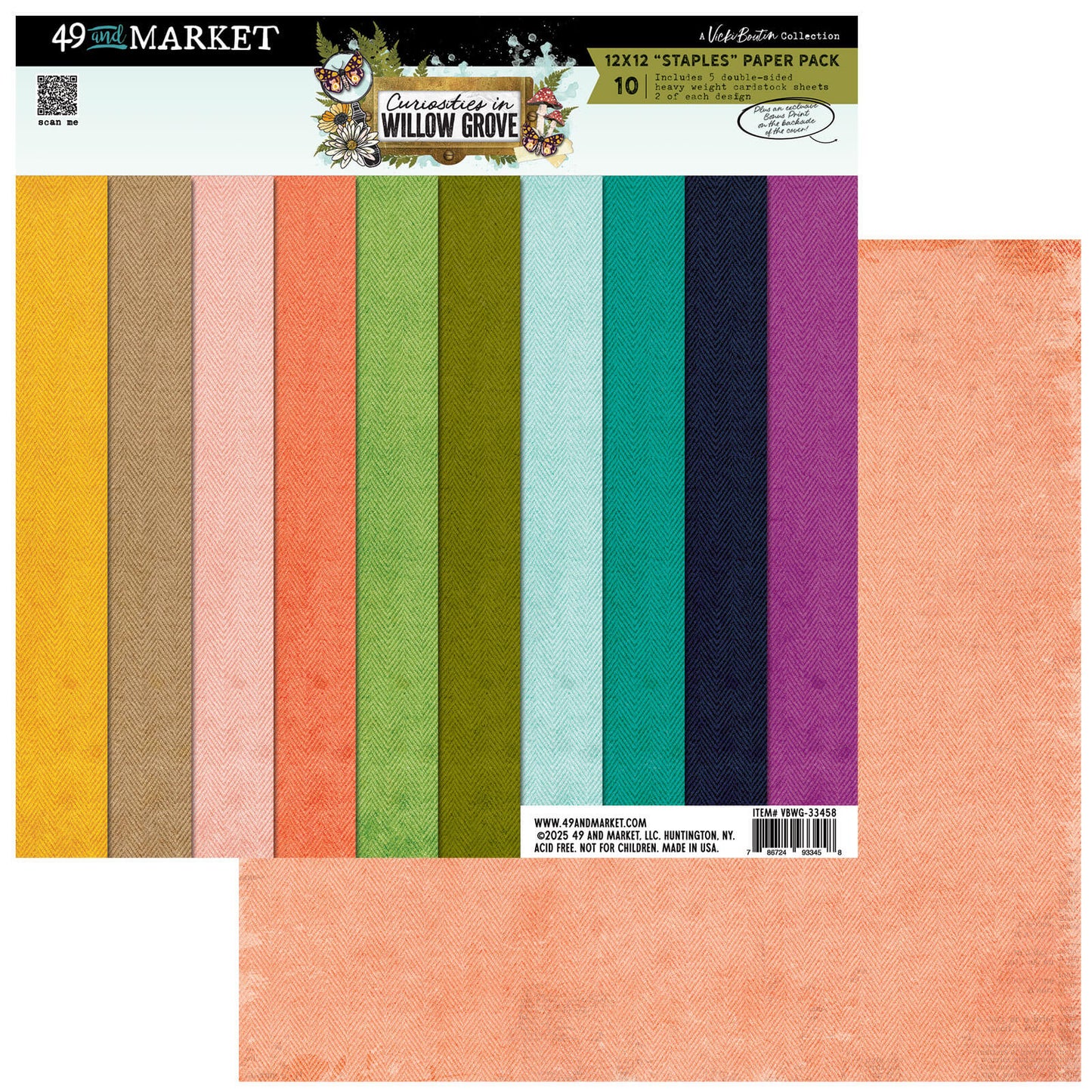 49 & Market Curiosities in Willow Grove 12x12 Staples Collection Pack