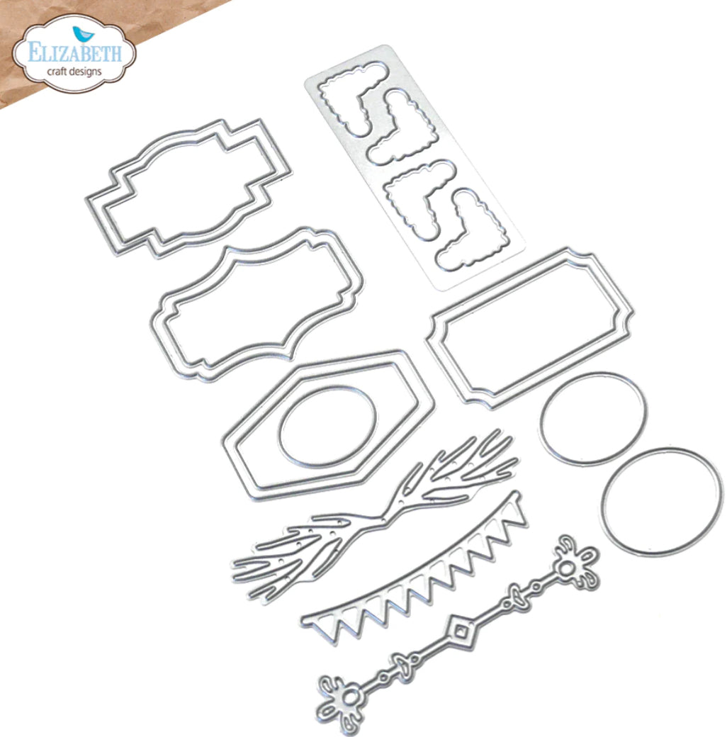 Elizabeth Craft Designs Layered Labels Die Set