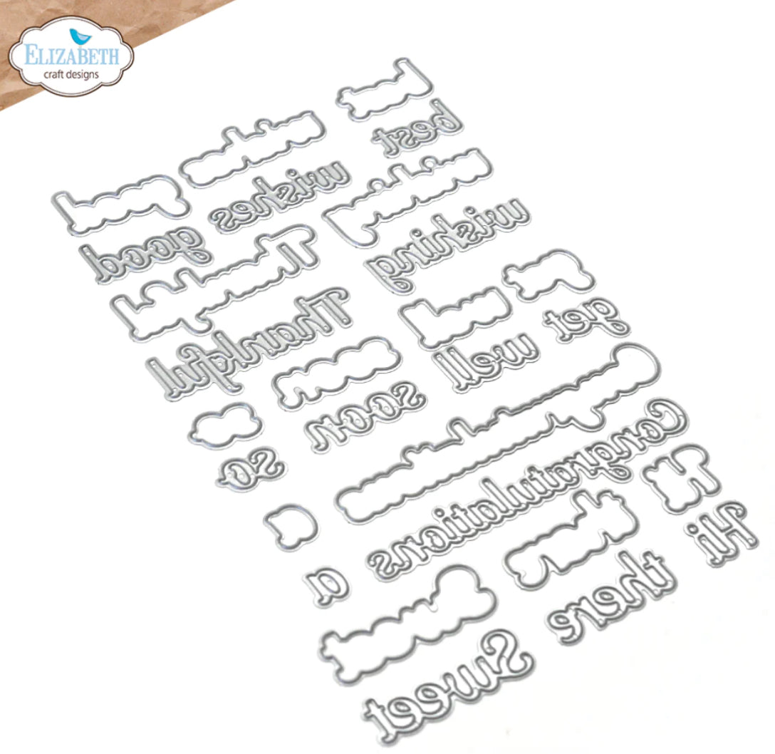 Elizabeth Craft Designs Everyday Words 2 Die Set