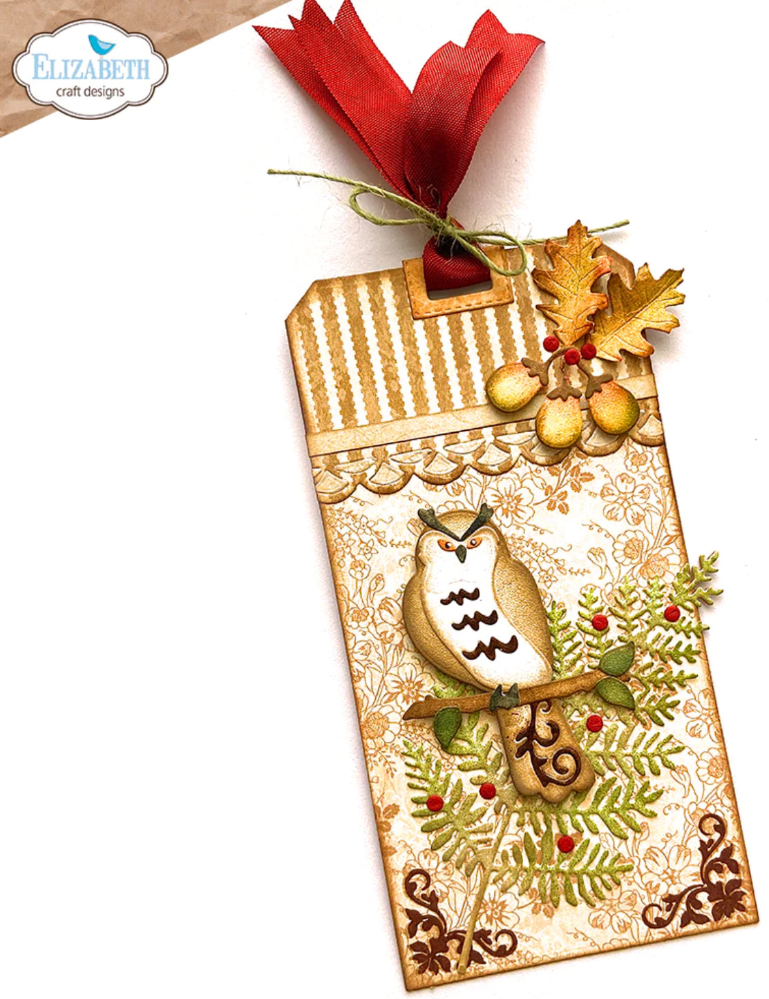 Elizabeth Craft Designs Fall Wreath & Owl Die Set