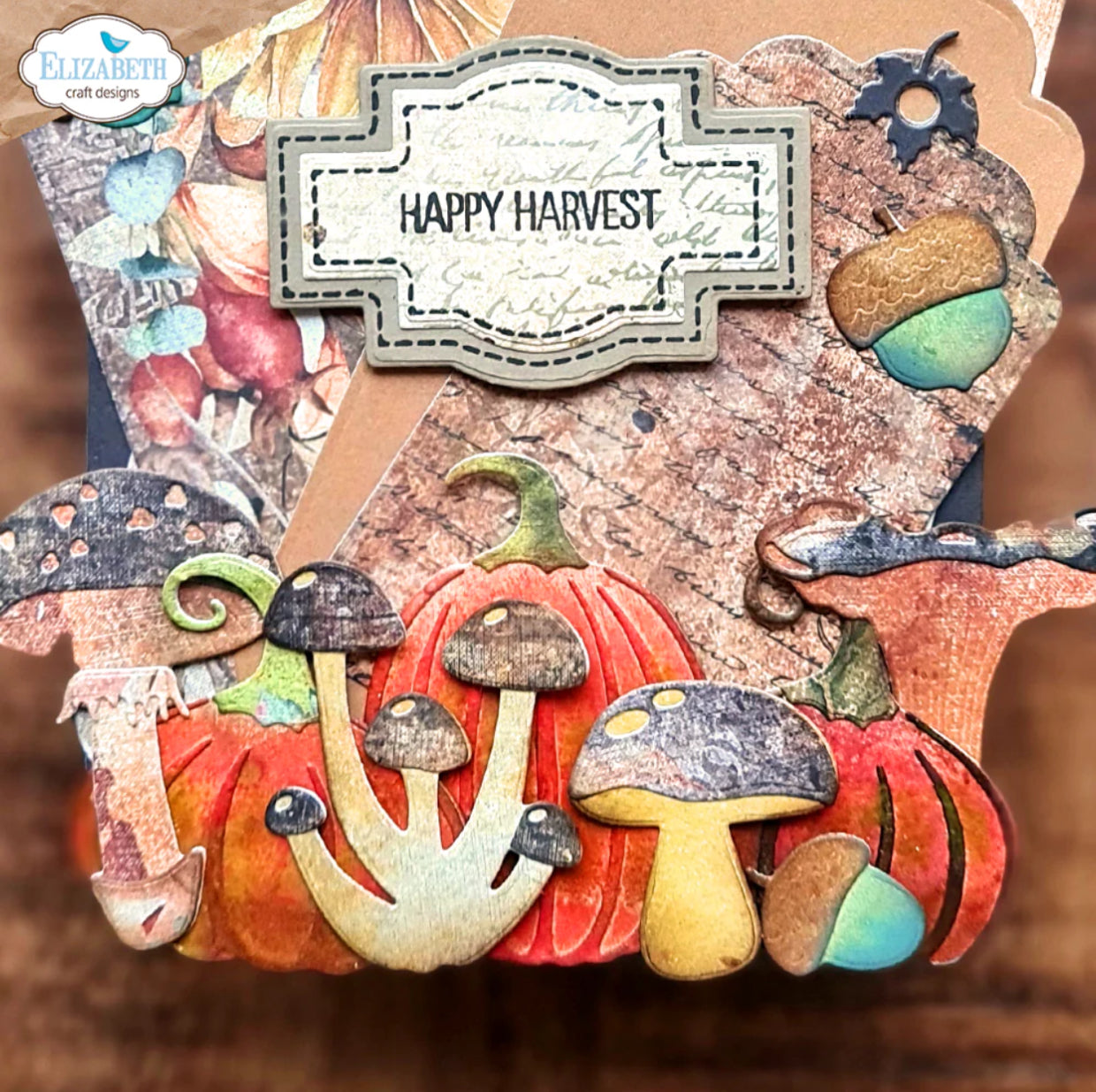 Elizabeth Craft Designs Mushrooms & Ferns Die Set