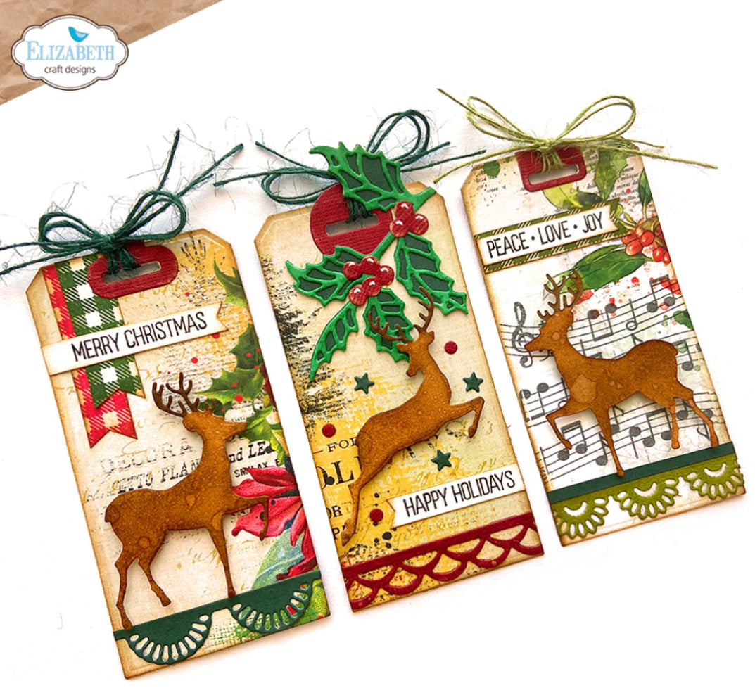 Elizabeth Craft Designs Joy & Merry Die Set