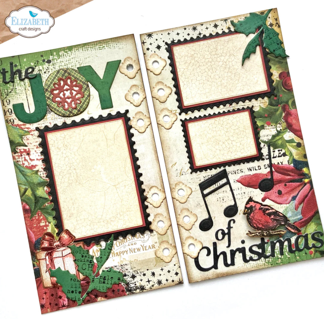 Elizabeth Craft Designs Joy & Merry Die Set