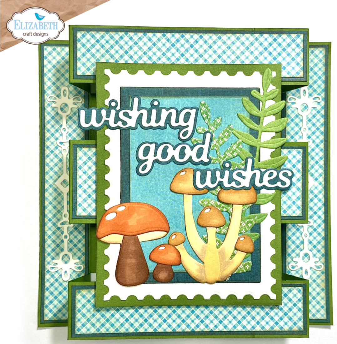 Elizabeth Craft Designs Mushrooms & Ferns Die Set