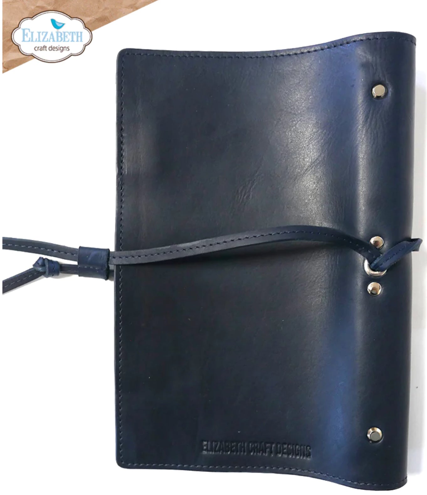 Elizabeth Craft Designs A5 Planner - Handmade Italian Leather Blue