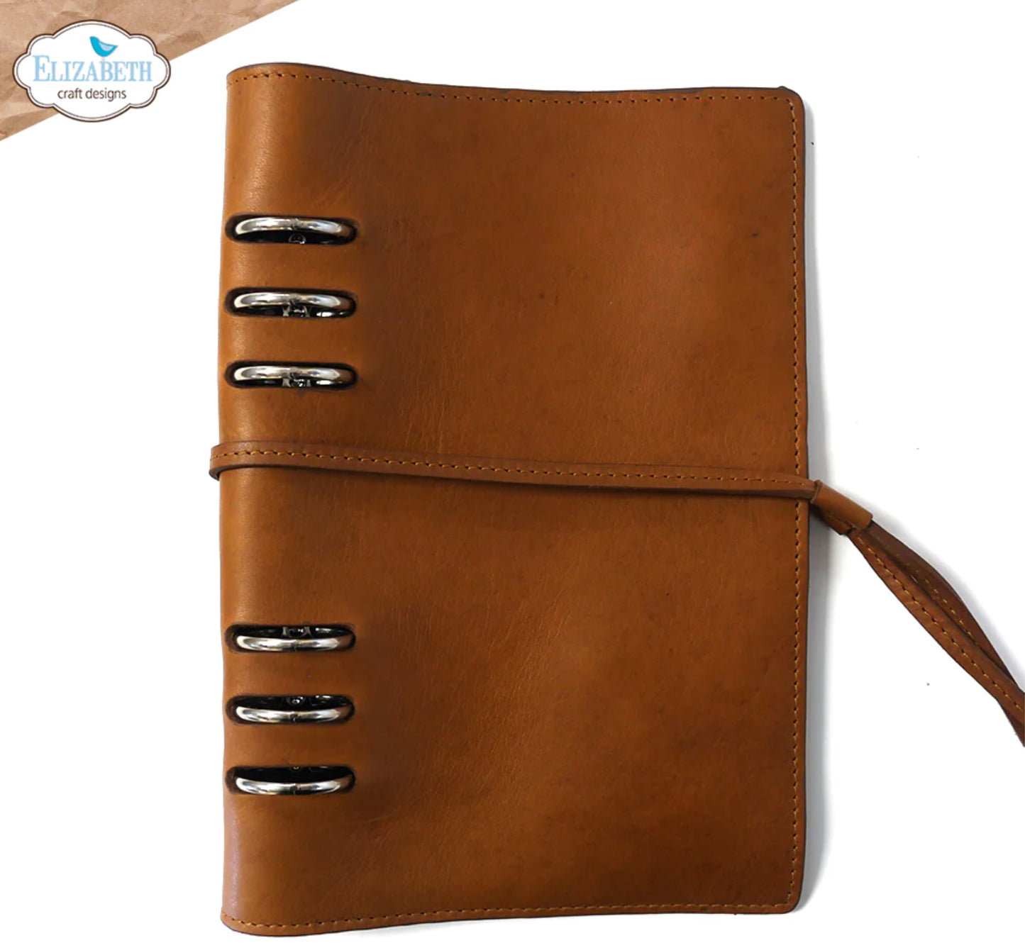 Elizabeth Craft Designs A5 Planner - Handmade Italian Leather Tan