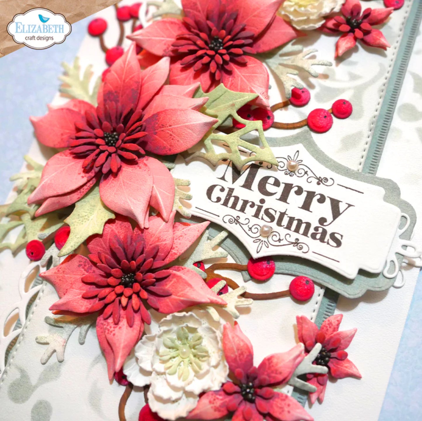 Elizabeth Craft Designs Seasonal Sentiments Stamp Set