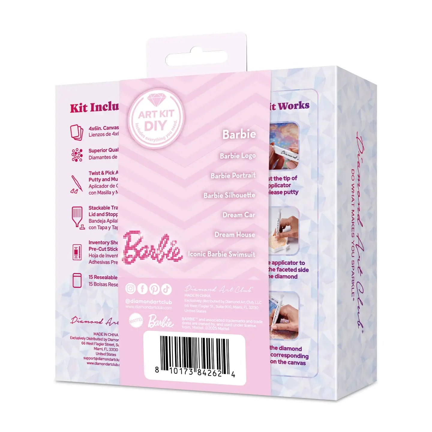 Diamond Art Club Mini Dazzles™ - Barbie™ (6 Pk)