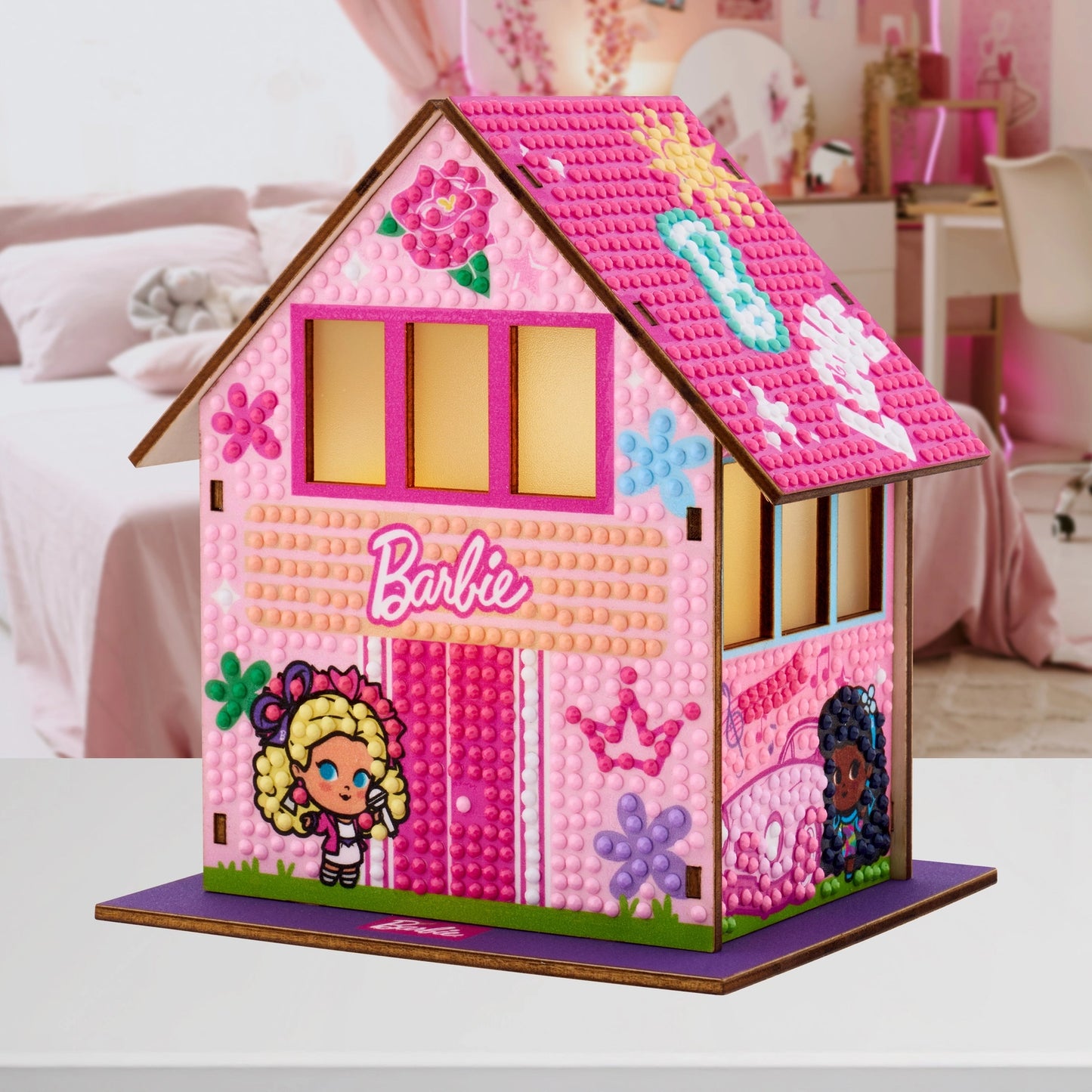 Diamond Art Club LED 3D Gem House - Barbie’s™ Villa