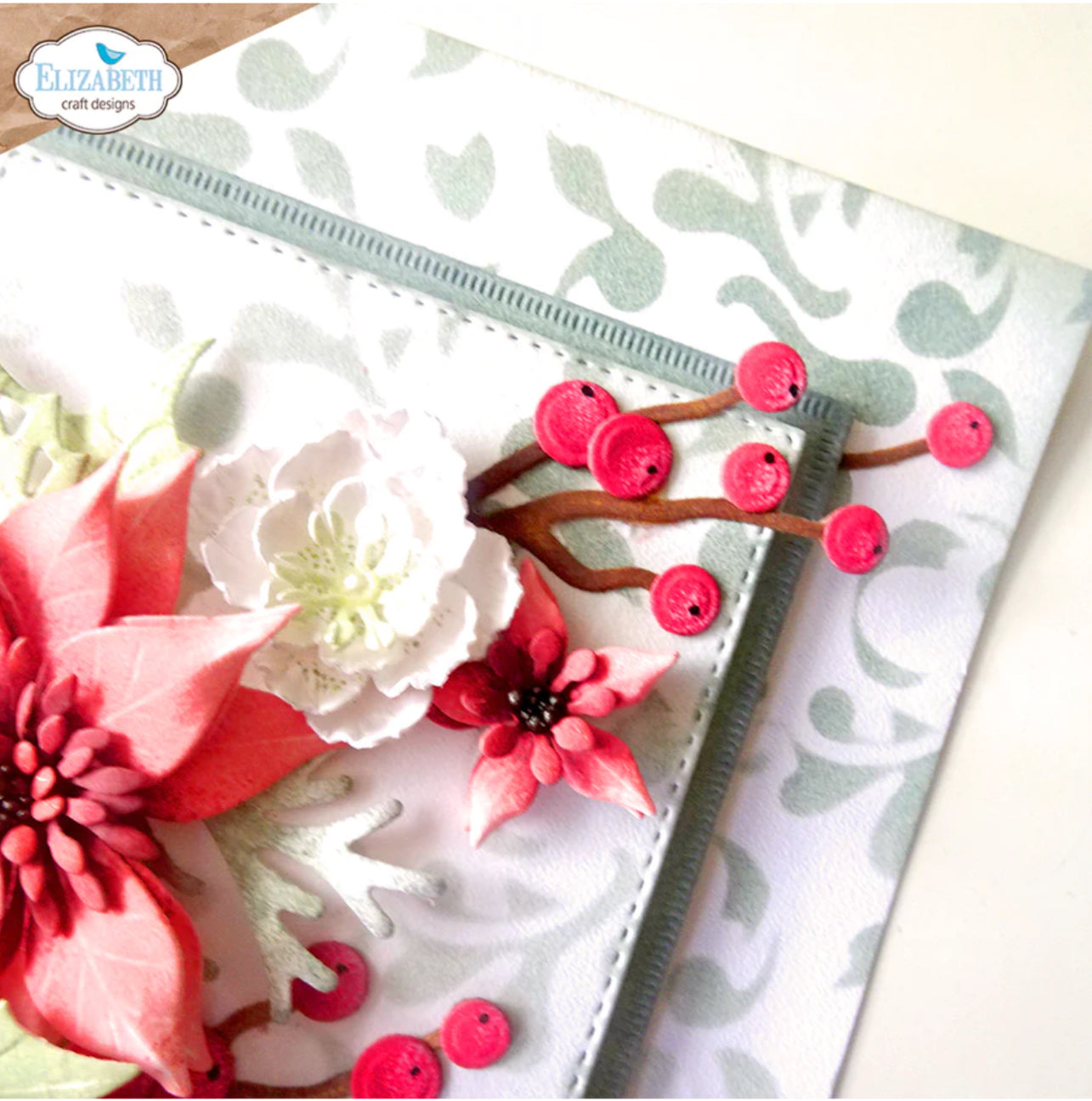 Elizabeth Craft Designs Floral Greenery 1 Die Set