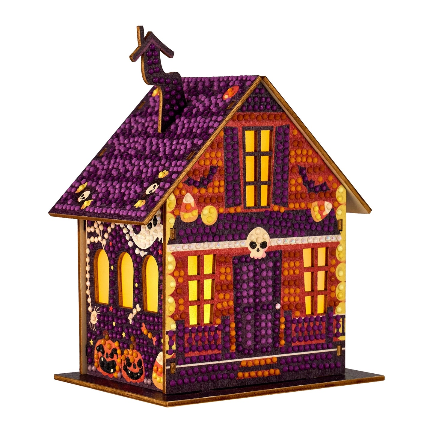 Diamond Art Club LED 3D Gem House - Pumpkin Glow Manor