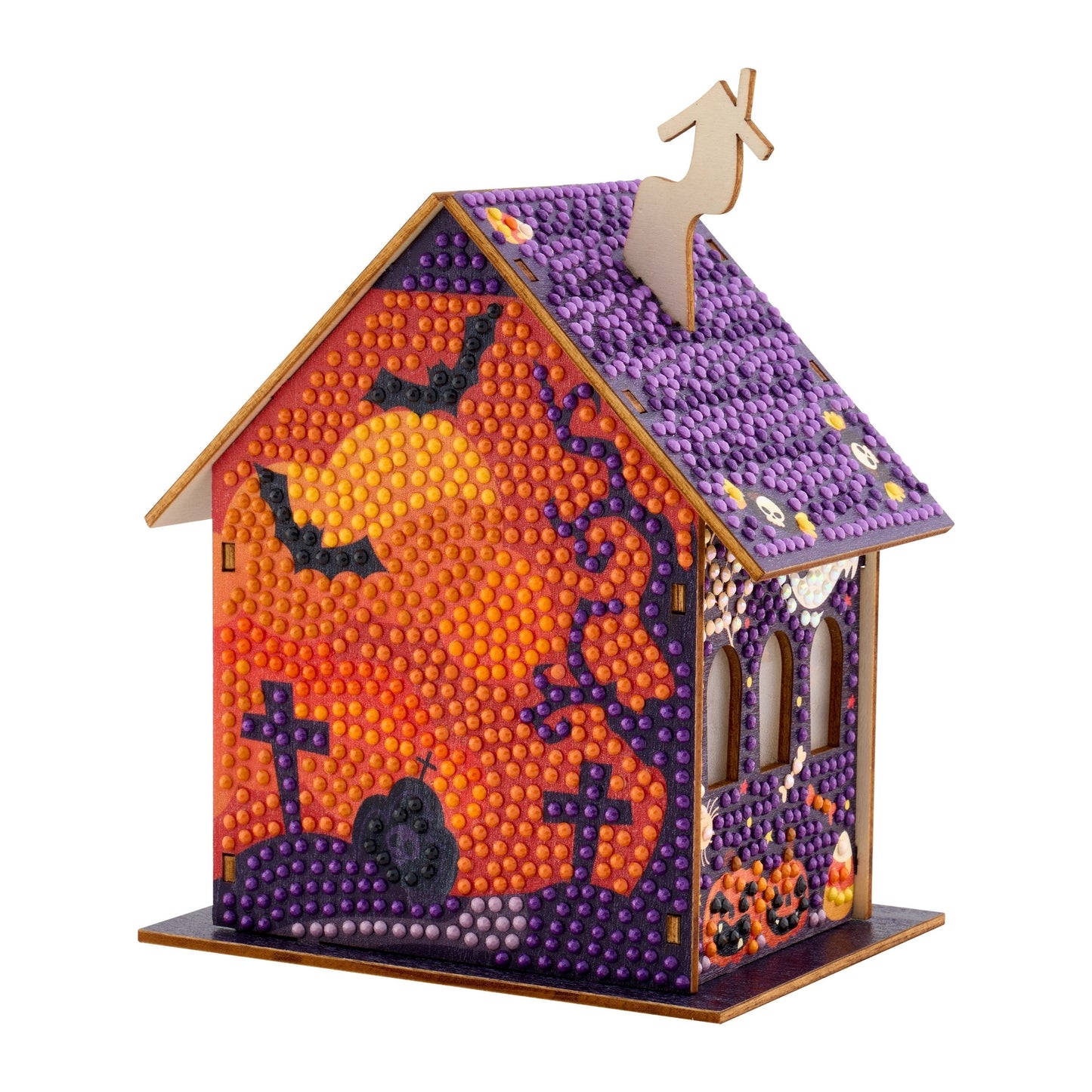 Diamond Art Club LED 3D Gem House - Pumpkin Glow Manor