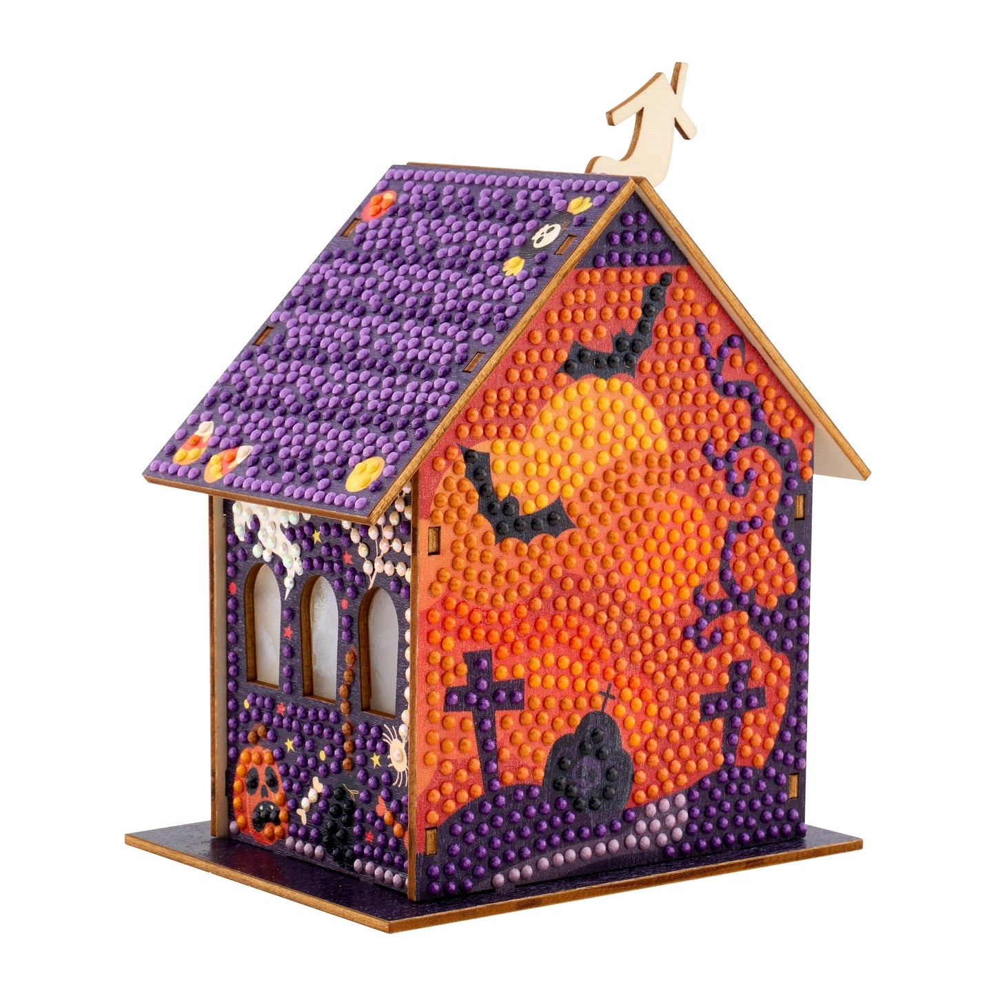 Diamond Art Club LED 3D Gem House - Pumpkin Glow Manor