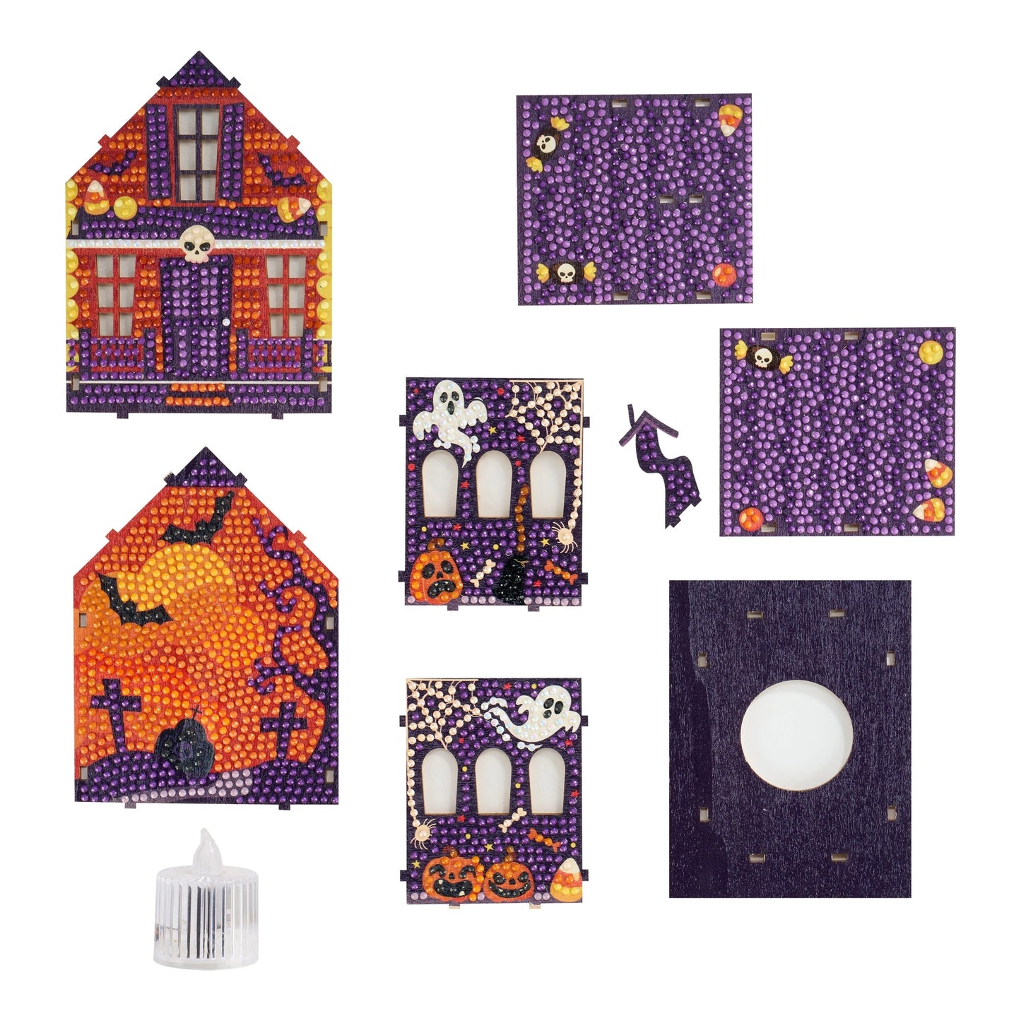 Diamond Art Club LED 3D Gem House - Pumpkin Glow Manor