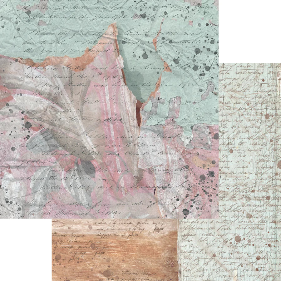 Elizabeth Craft Designs Abandoned Papers 12” x 12” Paper