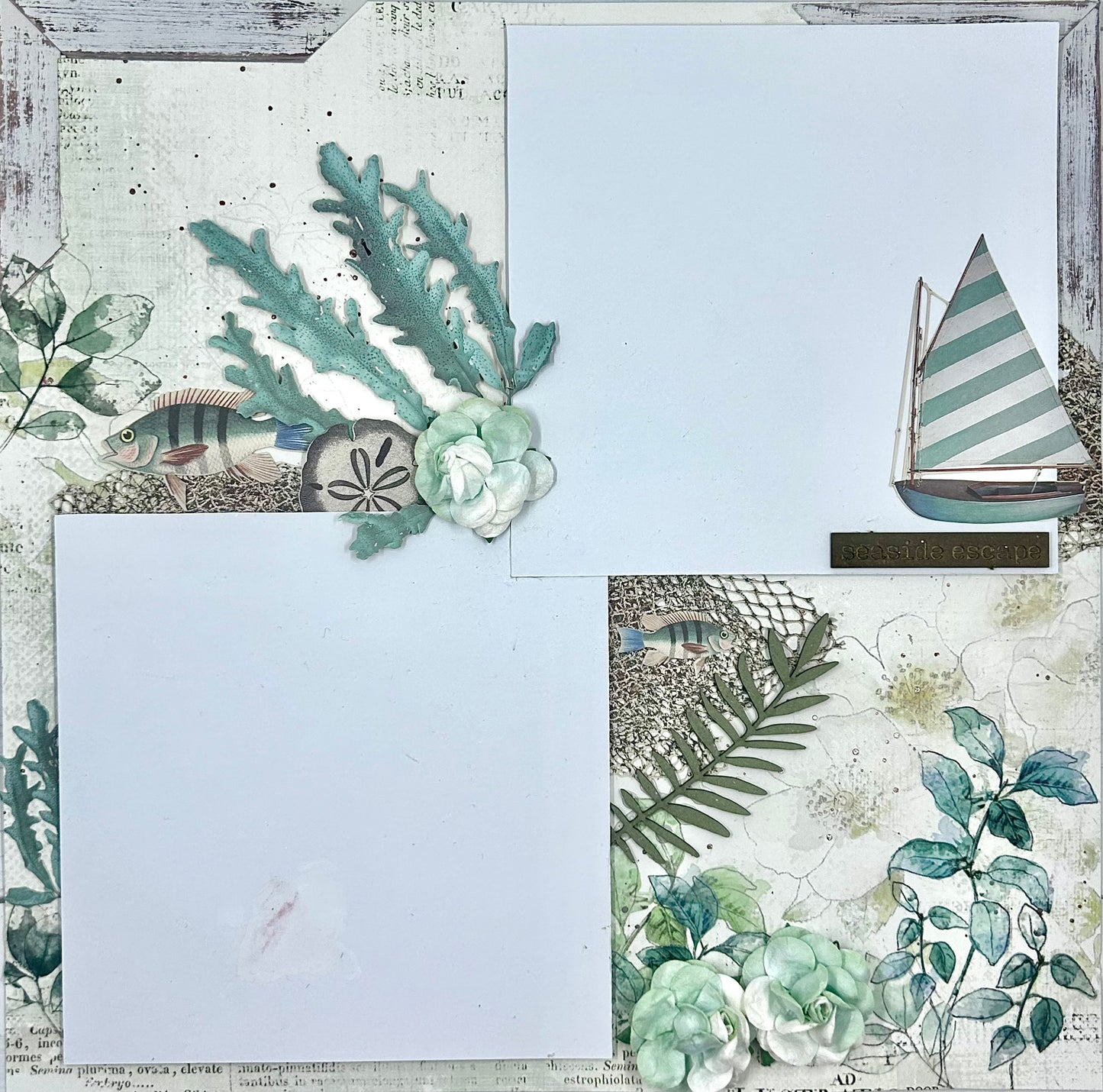 Seafoam Escape 2-Page Layout