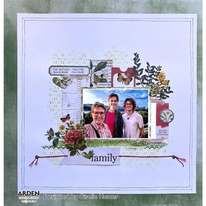Arden Creative Studio Laurel Grove 6 x 8 Rub-On Transfer Set