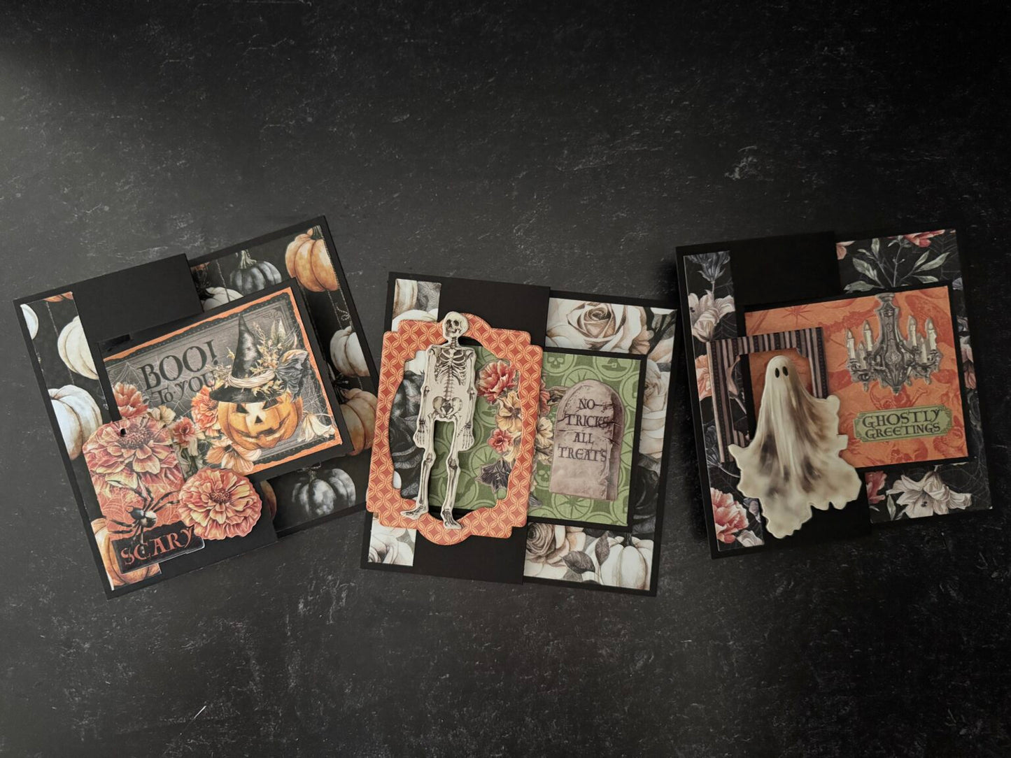 Graphic 45 Ghostly Greetings - Swing Card Set 2025 Kit 7