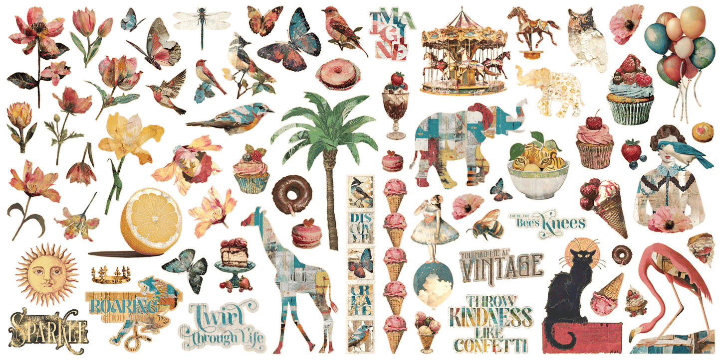 Graphic 45 Journaling Through Time Ephemera Assortment