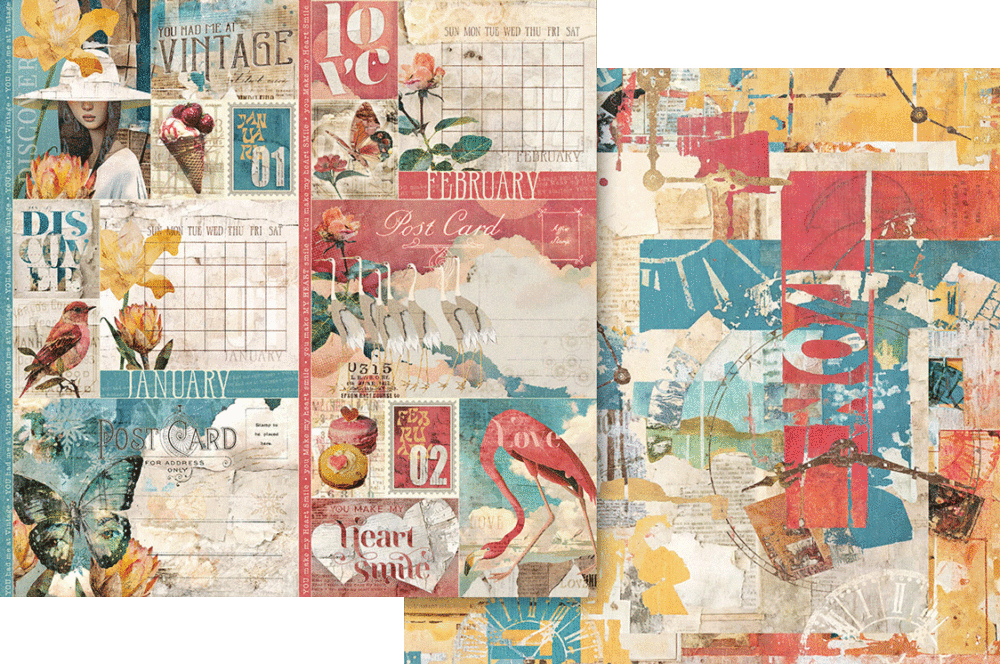 Graphic 45 Journaling Through Time 12” x 12” Collection Pack