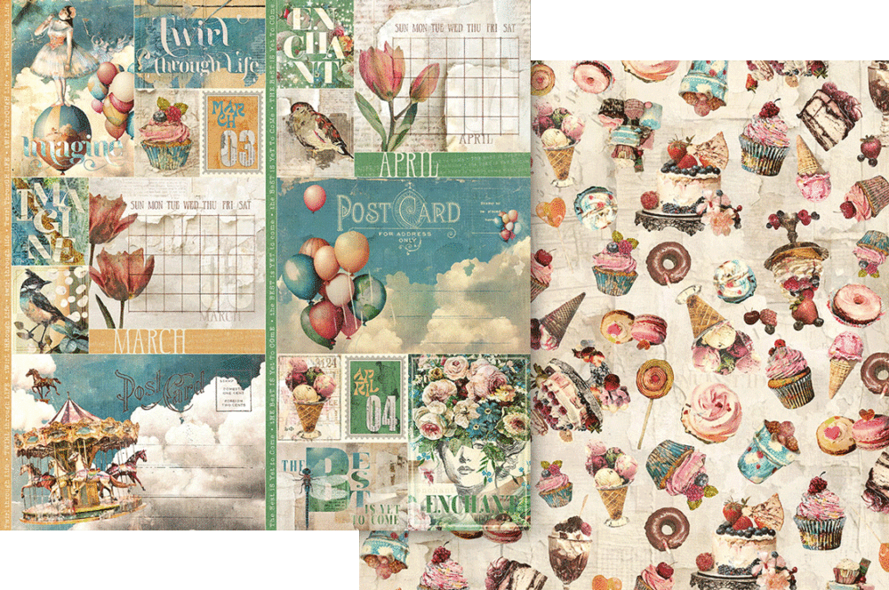 Graphic 45 Journaling Through Time 12” x 12” Collection Pack