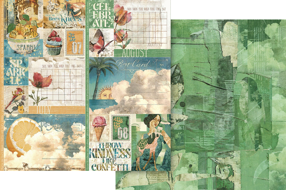 Graphic 45 Journaling Through Time 12” x 12” Collection Pack