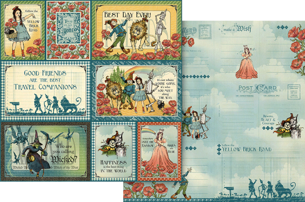 Graphic 45 Wonder of Oz 12” x 12” Collection Pack