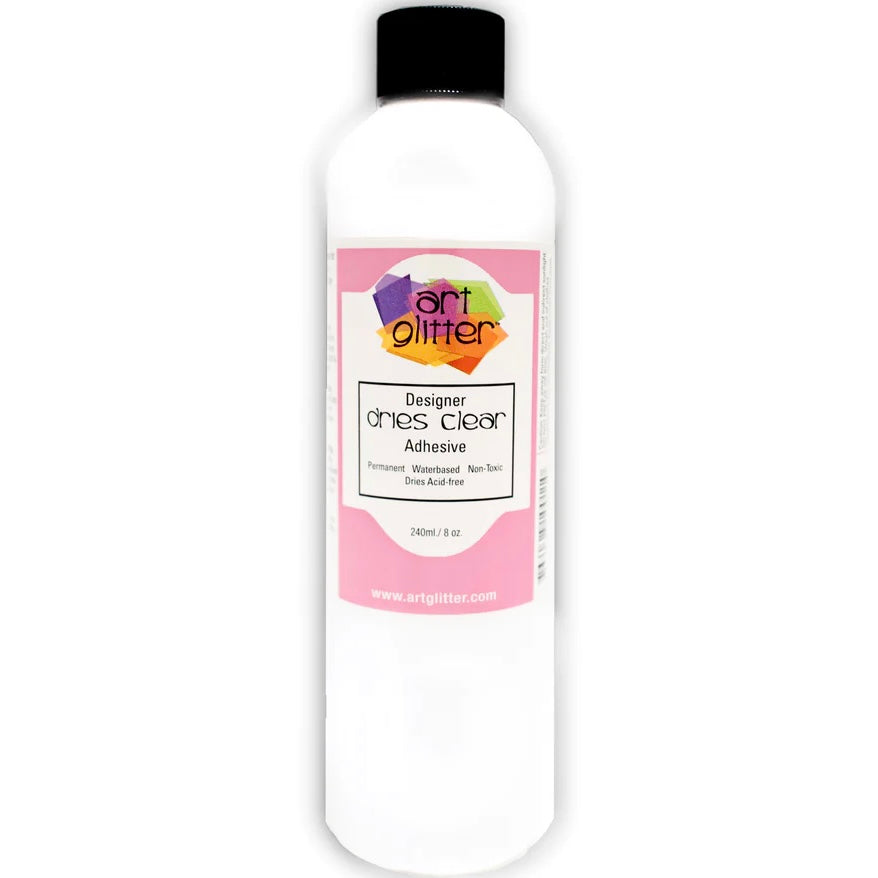 Art Glitter Designer seca pegamento transparente, 8 oz. Botella de recarga