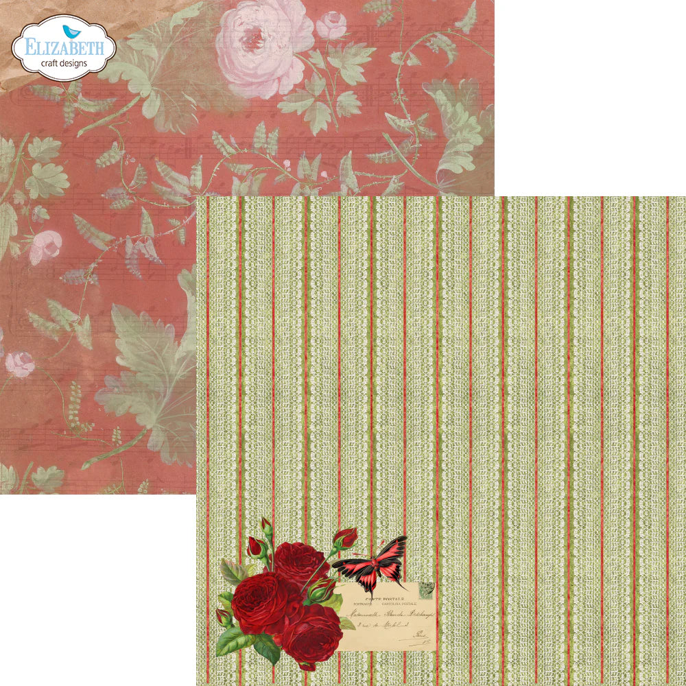 Elizabeth Craft Designs Romantic Revival 12” x 12” Paper Pack