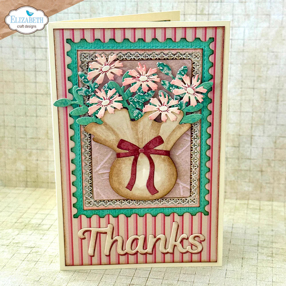 Elizabeth Craft Designs Postage, Arches & Keys Metal Die Set