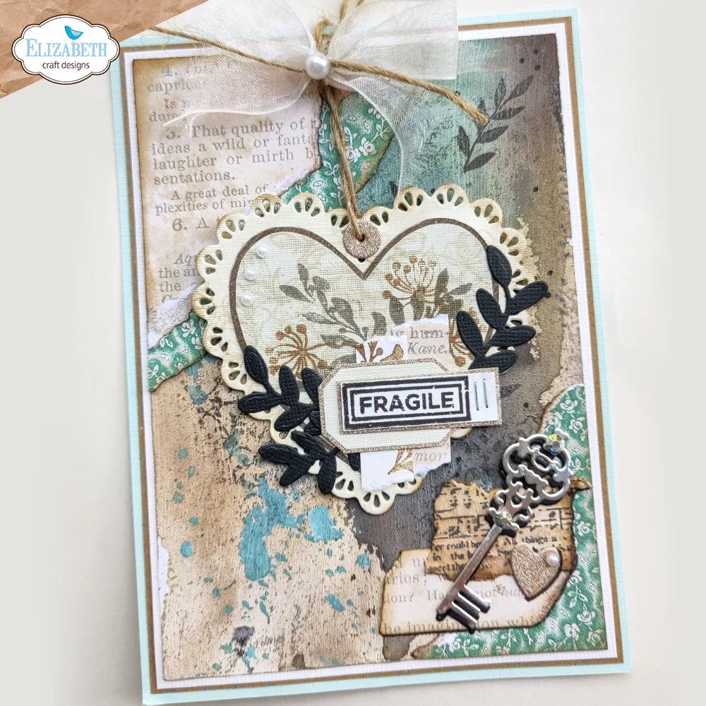 Elizabeth Craft Designs Lace, Heart & Doily Metal Die Set