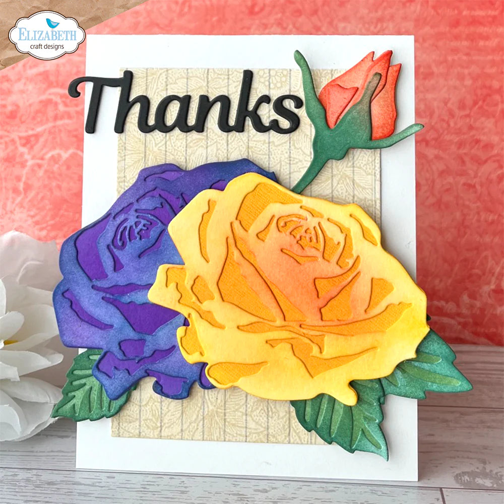 Elizabeth Craft Designs Layered Roses Metal Die Set