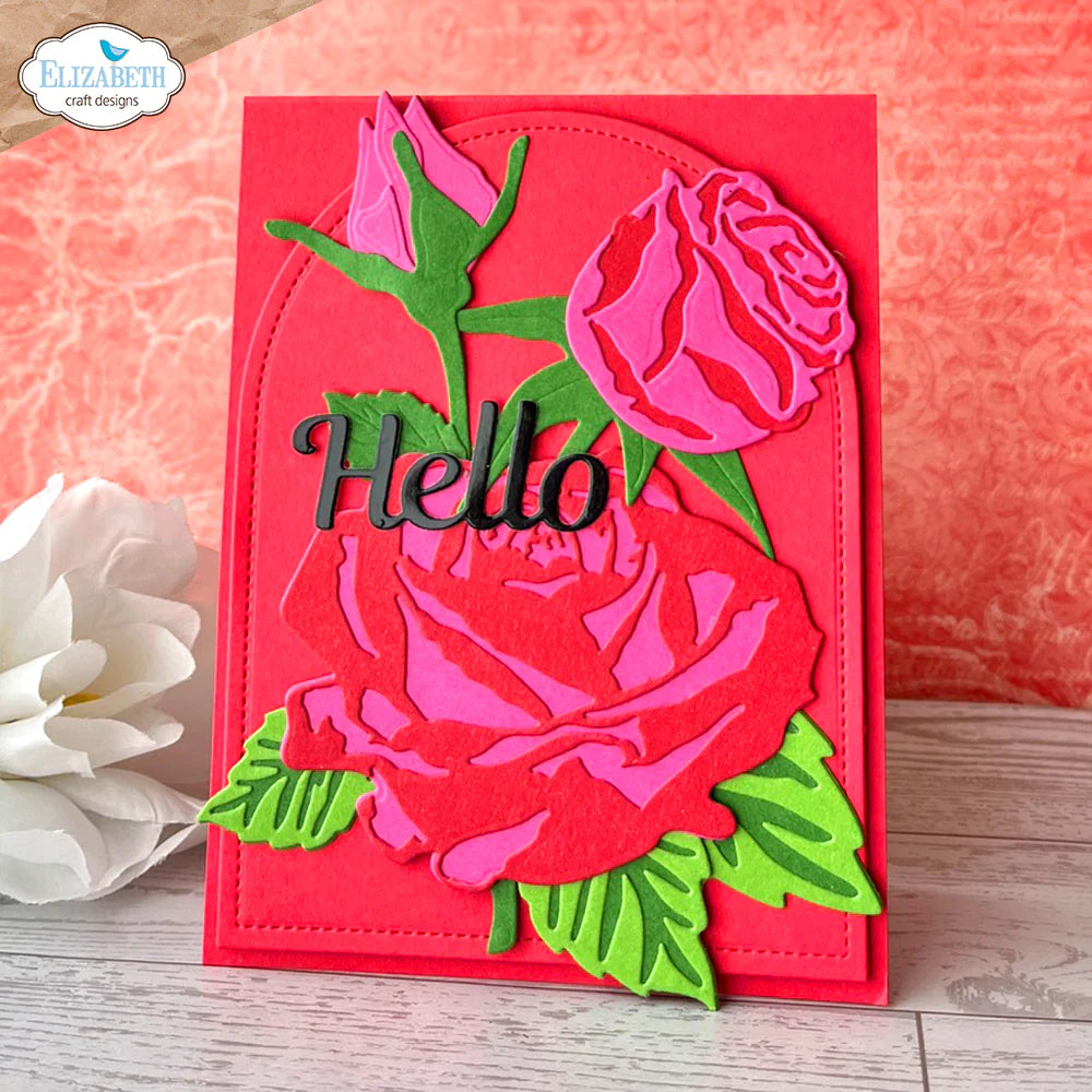 Elizabeth Craft Designs Layered Roses Metal Die Set