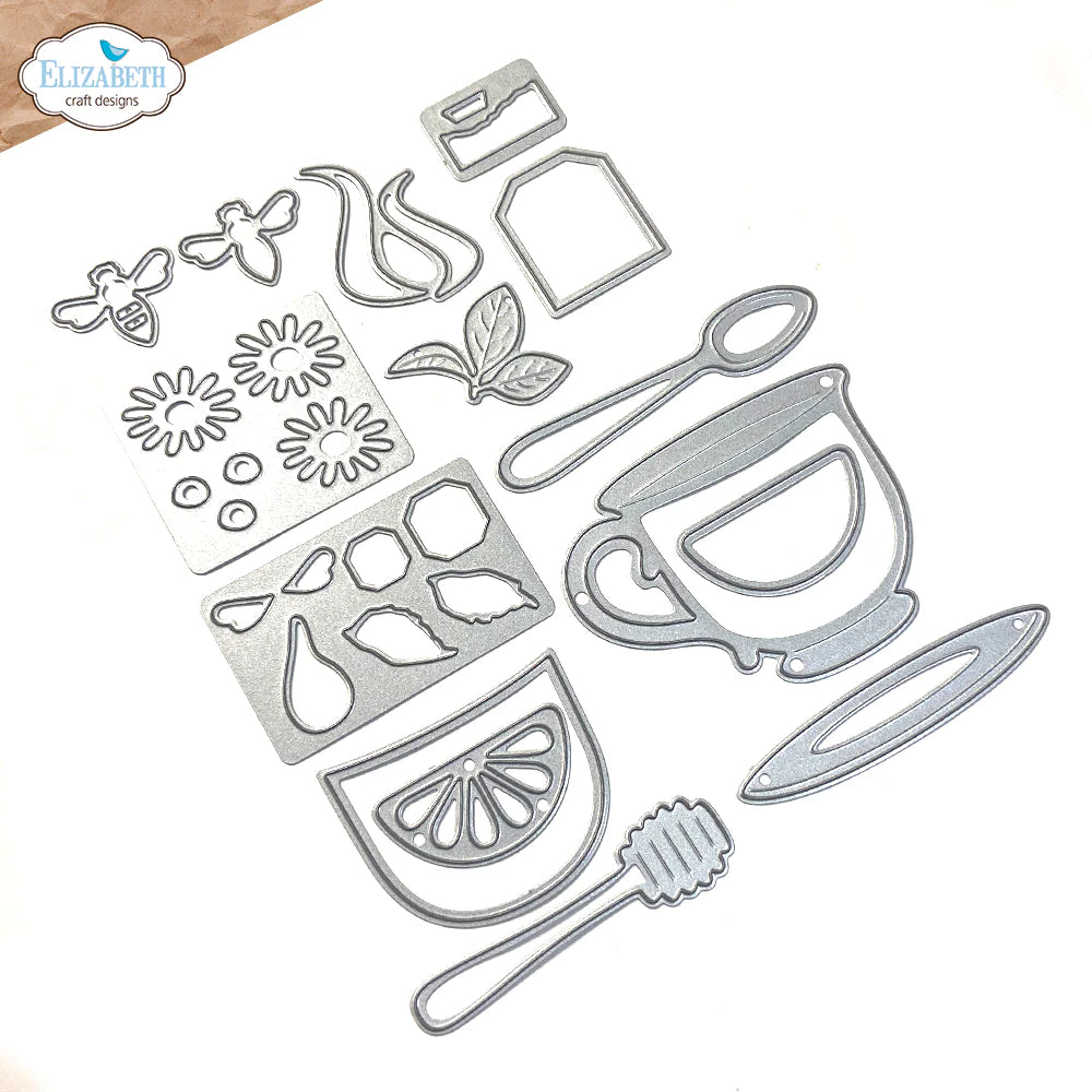 Elizabeth Craft Designs Tea Time Metal Die Set